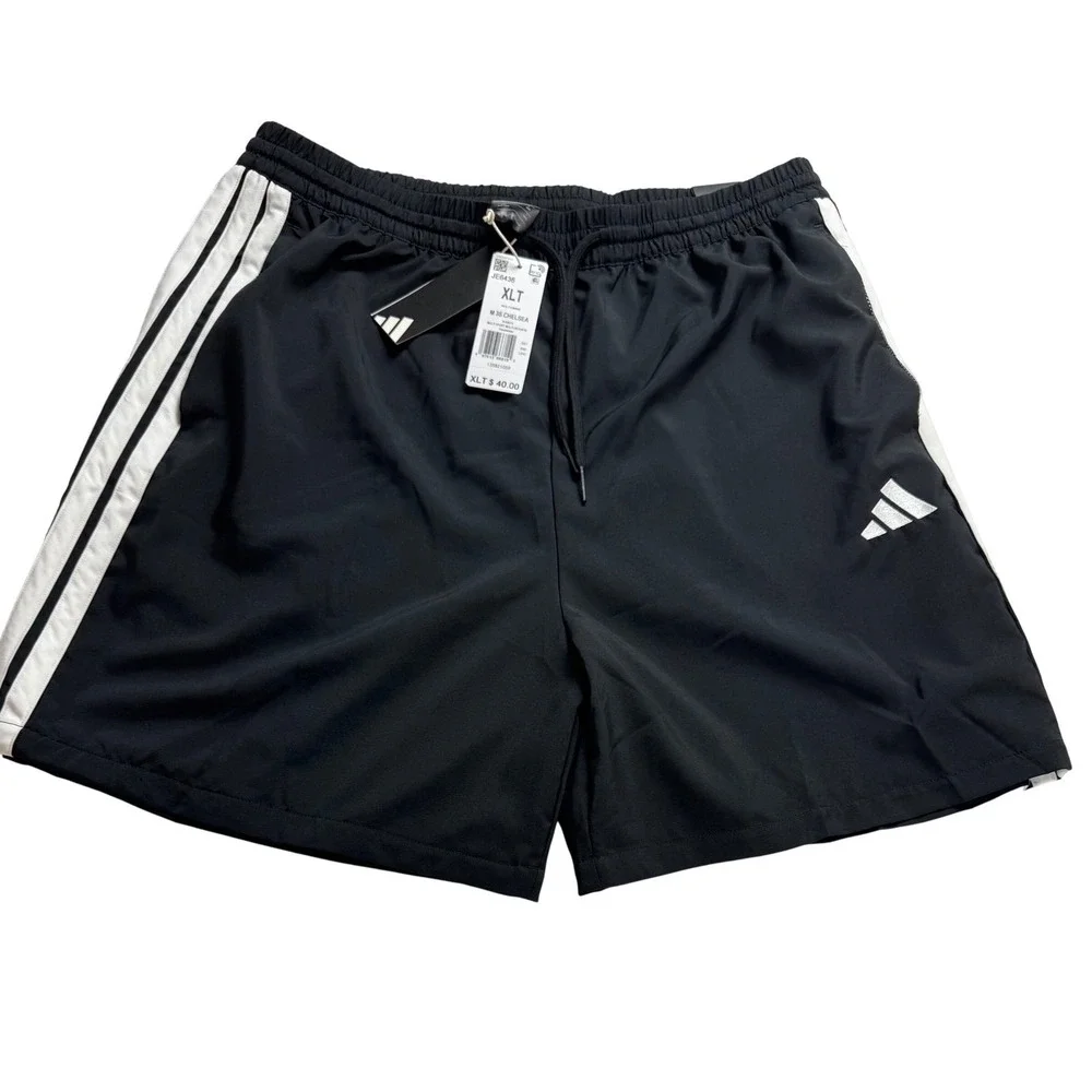 Adidas Mens XLT Black White Chelsea Multi Sport Athletic Shorts New With Tags‎
